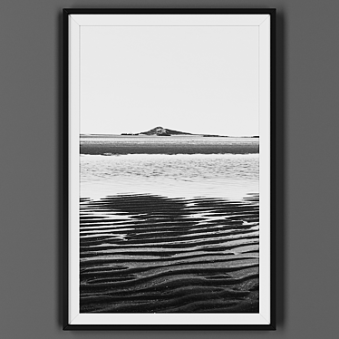 Elegant Black Framed Picture 3D model image 1 