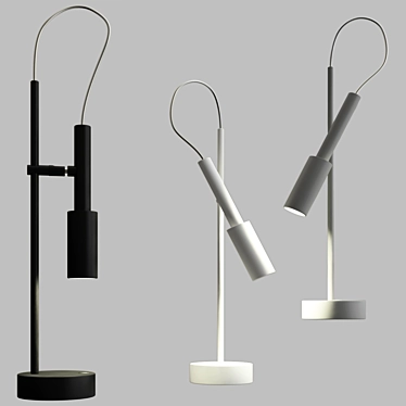 Title: Sleek Tubino Table Lamps 3D model image 1 