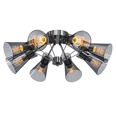 Rivoli 3025: Elegant Overhead Chandelier 3D model image 1 