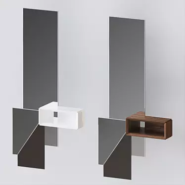 Elegant Alfred/Armas Floor Mirror 3D model image 1 