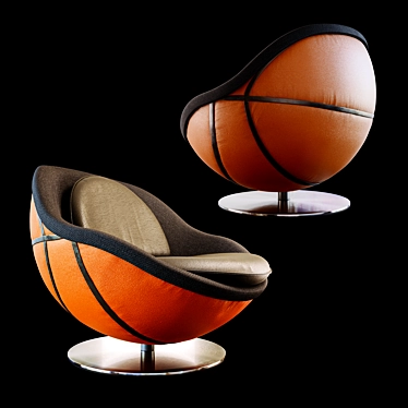 NBA Lounge Chair: Ultimate Comfort and Style 3D model image 1 