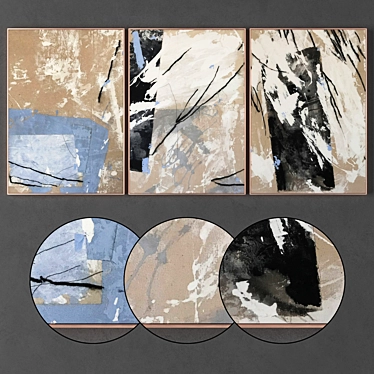 Artistic Frames Collection - Set of 3 3D model image 1 