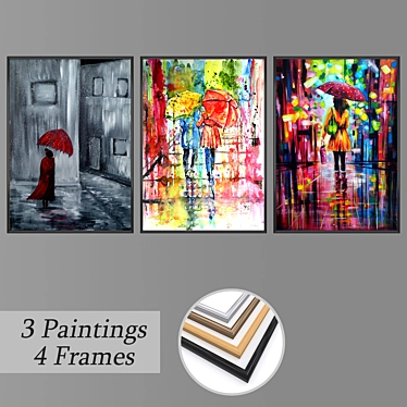 Multipurpose Set of Wall Art 3D model image 1 