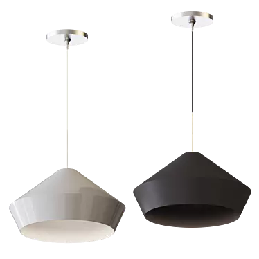 Modern Matte Pendant Light 3D model image 1 