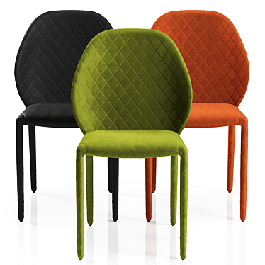 Sleek Leather DUMBO Chair 3D model image 1 