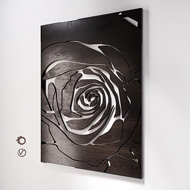 Decorative wall panel Rose