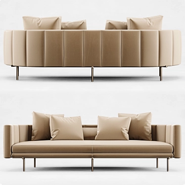 Elegant Minotti Torri Sofa 3D model image 1 