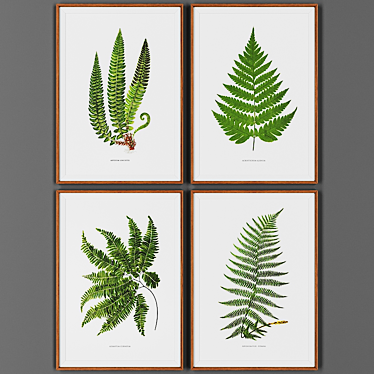 Wooden Framed Picture Set 3D model image 1 