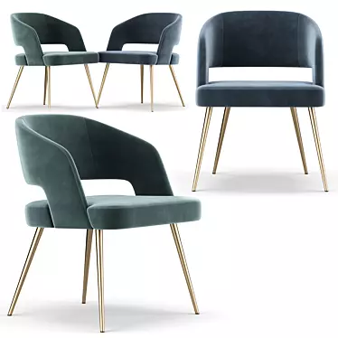Elegant Thalis Chair 3D model image 1 