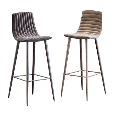 Modern Lecco Barstool 3D model image 1 