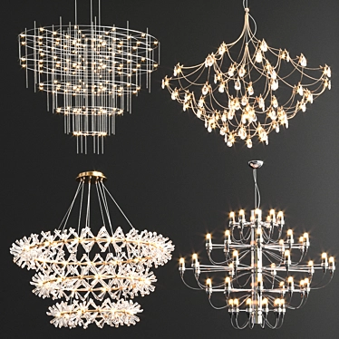 Luxury Chandelier Collection for Perfect Ambience 3D model image 1 