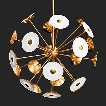 Minimalist Dot Pendant Light 3D model image 1 