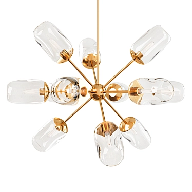 Vintage-inspired Ramirez Chandelier 3D model image 1 