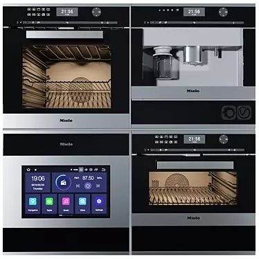 Efficient Compact Oven 3D model image 1 