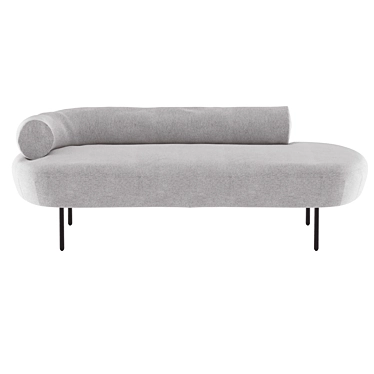 Adelaide Straight Sofa - Gray 3D model image 1 