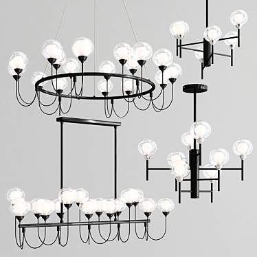 DeMarkt Bremen Chandelier: Elegance in Light 3D model image 1 