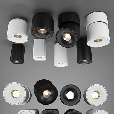 Scandinavian LED Spotlights 3D model image 1 
