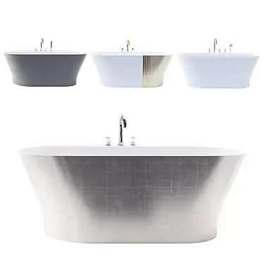 Elegant Monceau Freestanding Bathtub 3D model image 1 