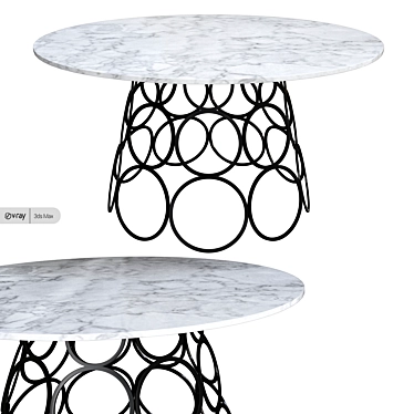 Bonaldo Hulahoop Table - Sleek and Stylish 3D model image 1 