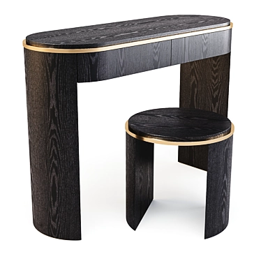 Modern Design with a Retro Twist: Bower Step Console Table 3D model image 1 