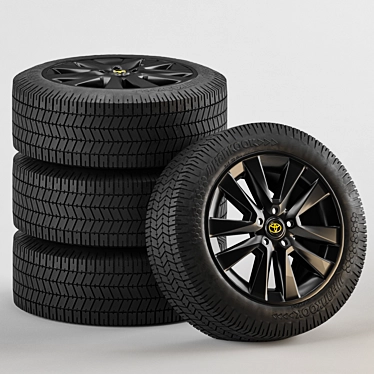 Rugged Land Cruiser Tires 3D model image 1 