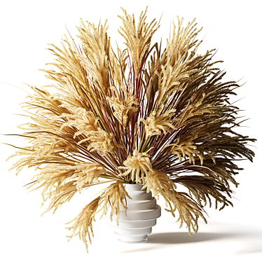 Ethereal Dry Grass Bouquet 3D model image 1 