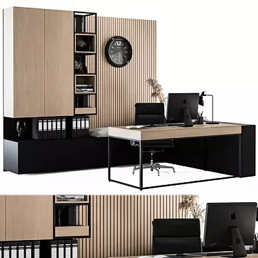 Executive Office Set 11 | Stylish & Functional 3D model image 1 