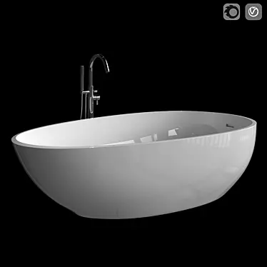 ElegantXL Freestanding Bath - 180-189cm 3D model image 1 