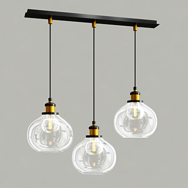 Industrial Loft Chandelier No. 656 3D model image 1 