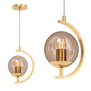 Eurosvet Story: Gold Pendant Light 3D model image 1 