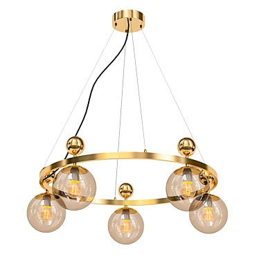 Evoluce Pechio Pendant Light 3D model image 1 