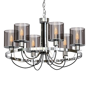 Elegant Pendant Chandelier by ARTE Lamp 3D model image 1 