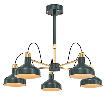 Odeon Light Lurdi: Modern Pendant Chandelier 3D model image 1 