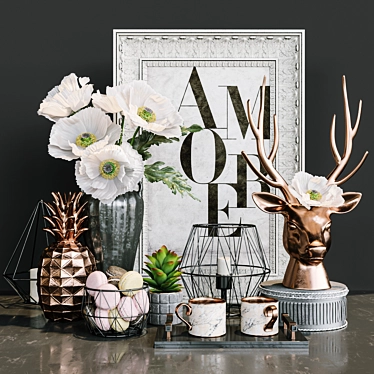 Amore_Decorative Set | Elegant Home Decor 3D model image 1 