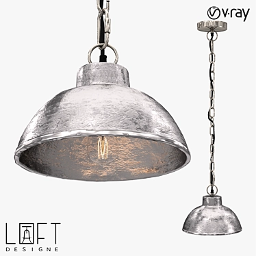 Modern Metal Pendant Lamp 31cm - LoftDesigne 10327 Model 3D model image 1 