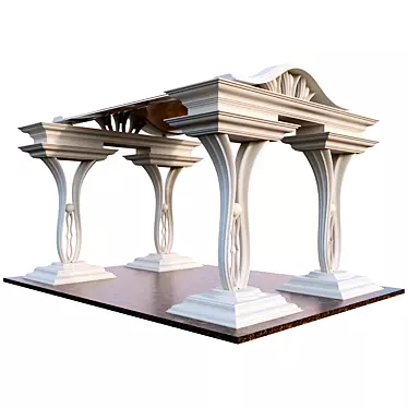 Classic Style Gazebo 3D model image 1 