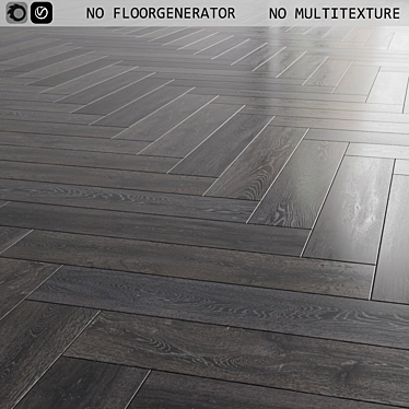 Versatile Laminate Flooring with 3 Unique Patterns 3D model image 1 