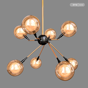 Elegant DOS Chandelier by Romatti 3D model image 1 