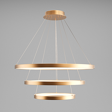 Baycheer LED Modern Chandelier 3D model image 1 