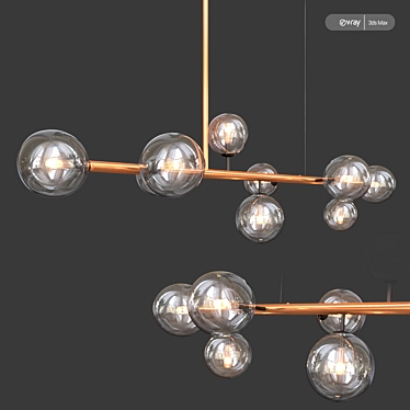 Romatti Chandelier - Domingo: Elegant Lighting Marvel 3D model image 1 