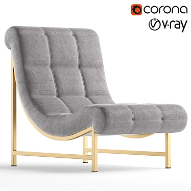 Jumbo Marquise Lounge Chair: Luxurious Comfort 3D model image 1 