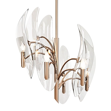 Elegant Sofia Chandelier: Illuminate Your Space 3D model image 1 