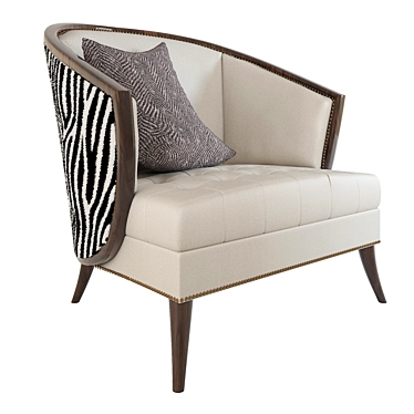 Elegance in Comfort Armchair 3D model image 1 