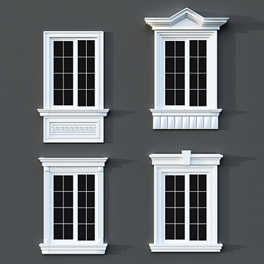 Modern Classic Windows: Timeless Elegance 3D model image 1 