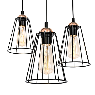 Modern Galaxy Pendant Light 3D model image 1 