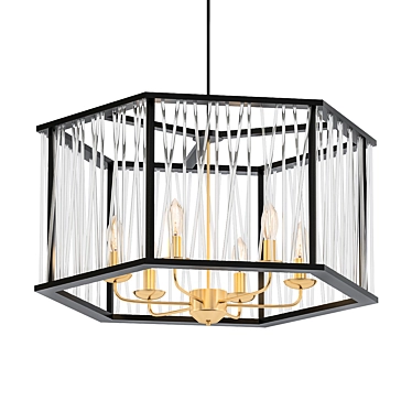 Frame-Inspired Pendant Lamp 3D model image 1 