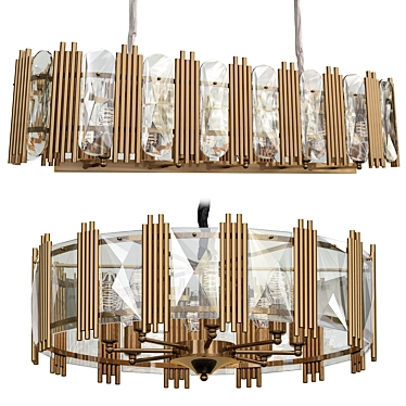 Luminara 25-Light Candela Chandelier 3D model image 1 