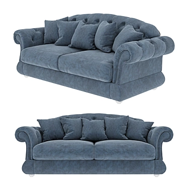 Kind Style Chesterfield Sofa: Classic Elegance for Your Home 3D model image 1 