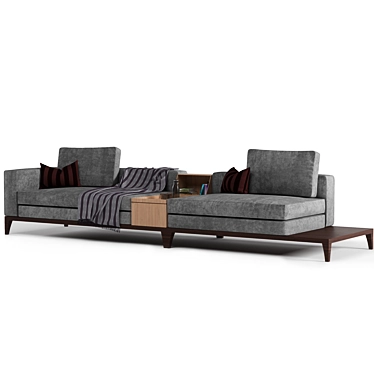 Versatile Taylor Sofa: Separable & Storage-Integrated 3D model image 1 