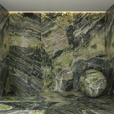 Alga Green Marble Tile, Versatile Layout, 3D File Included 3D model image 1 